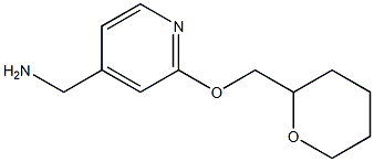 [2-(oxan-2-ylmethoxy)pyridin-4-yl]methanamine 结构式