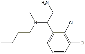 [2-amino-1-(2,3-dichlorophenyl)ethyl](butyl)methylamine 结构式