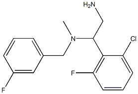 [2-amino-1-(2-chloro-6-fluorophenyl)ethyl][(3-fluorophenyl)methyl]methylamine 结构式