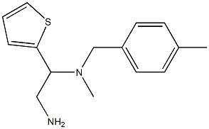 [2-amino-1-(thiophen-2-yl)ethyl](methyl)[(4-methylphenyl)methyl]amine 结构式