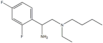 [2-amino-2-(2,4-difluorophenyl)ethyl](butyl)ethylamine 结构式