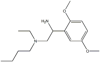 [2-amino-2-(2,5-dimethoxyphenyl)ethyl](butyl)ethylamine 结构式