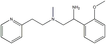 [2-amino-2-(2-methoxyphenyl)ethyl](methyl)[2-(pyridin-2-yl)ethyl]amine 结构式