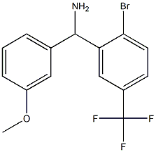 [2-bromo-5-(trifluoromethyl)phenyl](3-methoxyphenyl)methanamine 结构式