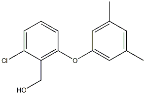 [2-chloro-6-(3,5-dimethylphenoxy)phenyl]methanol 结构式