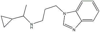 [3-(1H-1,3-benzodiazol-1-yl)propyl](1-cyclopropylethyl)amine 结构式