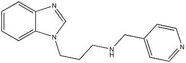 [3-(1H-1,3-benzodiazol-1-yl)propyl](pyridin-4-ylmethyl)amine 结构式