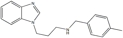 [3-(1H-1,3-benzodiazol-1-yl)propyl][(4-methylphenyl)methyl]amine 结构式