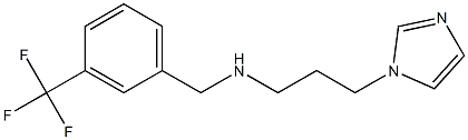 [3-(1H-imidazol-1-yl)propyl]({[3-(trifluoromethyl)phenyl]methyl})amine 结构式