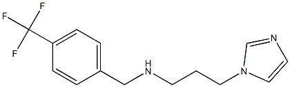 [3-(1H-imidazol-1-yl)propyl]({[4-(trifluoromethyl)phenyl]methyl})amine 结构式