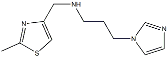 [3-(1H-imidazol-1-yl)propyl][(2-methyl-1,3-thiazol-4-yl)methyl]amine 结构式