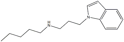 [3-(1H-indol-1-yl)propyl](pentyl)amine 结构式