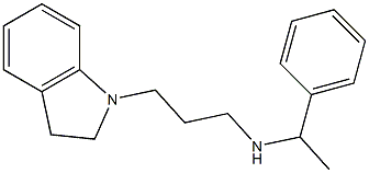 [3-(2,3-dihydro-1H-indol-1-yl)propyl](1-phenylethyl)amine 结构式
