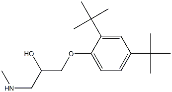 [3-(2,4-di-tert-butylphenoxy)-2-hydroxypropyl](methyl)amine 结构式