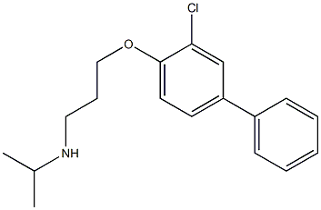 [3-(2-chloro-4-phenylphenoxy)propyl](propan-2-yl)amine 结构式