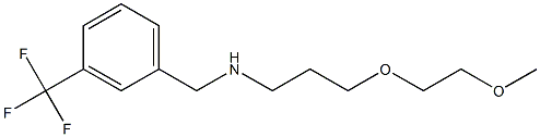 [3-(2-methoxyethoxy)propyl]({[3-(trifluoromethyl)phenyl]methyl})amine 结构式