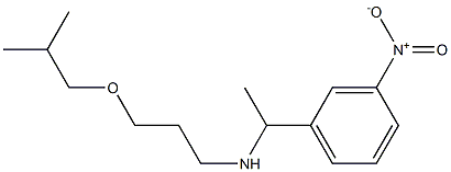 [3-(2-methylpropoxy)propyl][1-(3-nitrophenyl)ethyl]amine 结构式