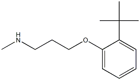 [3-(2-tert-butylphenoxy)propyl](methyl)amine 结构式