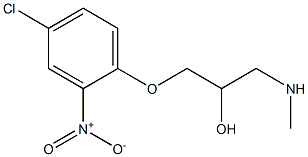 [3-(4-chloro-2-nitrophenoxy)-2-hydroxypropyl](methyl)amine 结构式