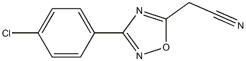 [3-(4-chlorophenyl)-1,2,4-oxadiazol-5-yl]acetonitrile 结构式