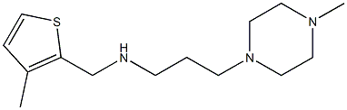 [3-(4-methylpiperazin-1-yl)propyl][(3-methylthiophen-2-yl)methyl]amine 结构式
