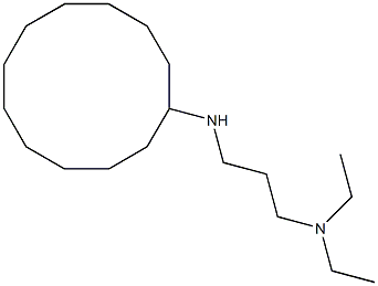 [3-(cyclododecylamino)propyl]diethylamine 结构式