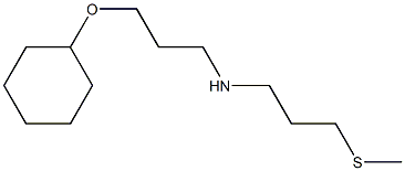 [3-(cyclohexyloxy)propyl][3-(methylsulfanyl)propyl]amine 结构式