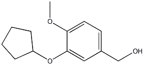[3-(cyclopentyloxy)-4-methoxyphenyl]methanol 结构式