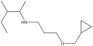 [3-(cyclopropylmethoxy)propyl](3-methylpentan-2-yl)amine 结构式
