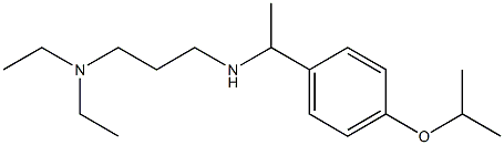 [3-(diethylamino)propyl]({1-[4-(propan-2-yloxy)phenyl]ethyl})amine 结构式