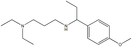 [3-(diethylamino)propyl][1-(4-methoxyphenyl)propyl]amine 结构式