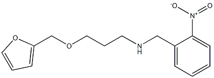 [3-(furan-2-ylmethoxy)propyl][(2-nitrophenyl)methyl]amine 结构式