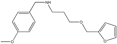 [3-(furan-2-ylmethoxy)propyl][(4-methoxyphenyl)methyl]amine 结构式