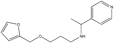 [3-(furan-2-ylmethoxy)propyl][1-(pyridin-4-yl)ethyl]amine 结构式