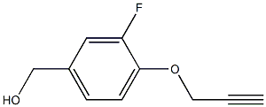 [3-fluoro-4-(prop-2-yn-1-yloxy)phenyl]methanol 结构式