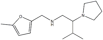 [3-methyl-2-(pyrrolidin-1-yl)butyl][(5-methylfuran-2-yl)methyl]amine 结构式