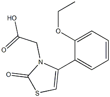 [4-(2-ethoxyphenyl)-2-oxo-1,3-thiazol-3(2H)-yl]acetic acid 结构式