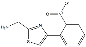 [4-(2-nitrophenyl)-1,3-thiazol-2-yl]methanamine 结构式