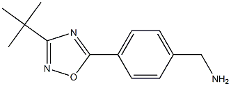 [4-(3-tert-butyl-1,2,4-oxadiazol-5-yl)phenyl]methanamine 结构式