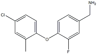 [4-(4-chloro-2-methylphenoxy)-3-fluorophenyl]methanamine 结构式