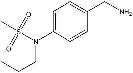 [4-(aminomethyl)phenyl]-N-propylmethanesulfonamide 结构式