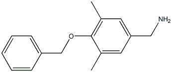 [4-(benzyloxy)-3,5-dimethylphenyl]methanamine 结构式