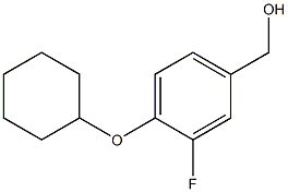 [4-(cyclohexyloxy)-3-fluorophenyl]methanol 结构式