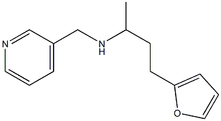 [4-(furan-2-yl)butan-2-yl](pyridin-3-ylmethyl)amine 结构式
