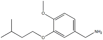 [4-methoxy-3-(3-methylbutoxy)phenyl]methanamine 结构式