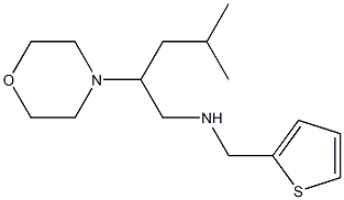 [4-methyl-2-(morpholin-4-yl)pentyl](thiophen-2-ylmethyl)amine 结构式
