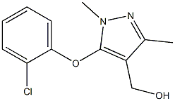 [5-(2-chlorophenoxy)-1,3-dimethyl-1H-pyrazol-4-yl]methanol 结构式