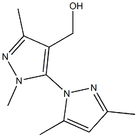 [5-(3,5-dimethyl-1H-pyrazol-1-yl)-1,3-dimethyl-1H-pyrazol-4-yl]methanol 结构式