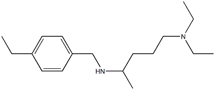 [5-(diethylamino)pentan-2-yl][(4-ethylphenyl)methyl]amine 结构式