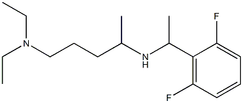 [5-(diethylamino)pentan-2-yl][1-(2,6-difluorophenyl)ethyl]amine 结构式